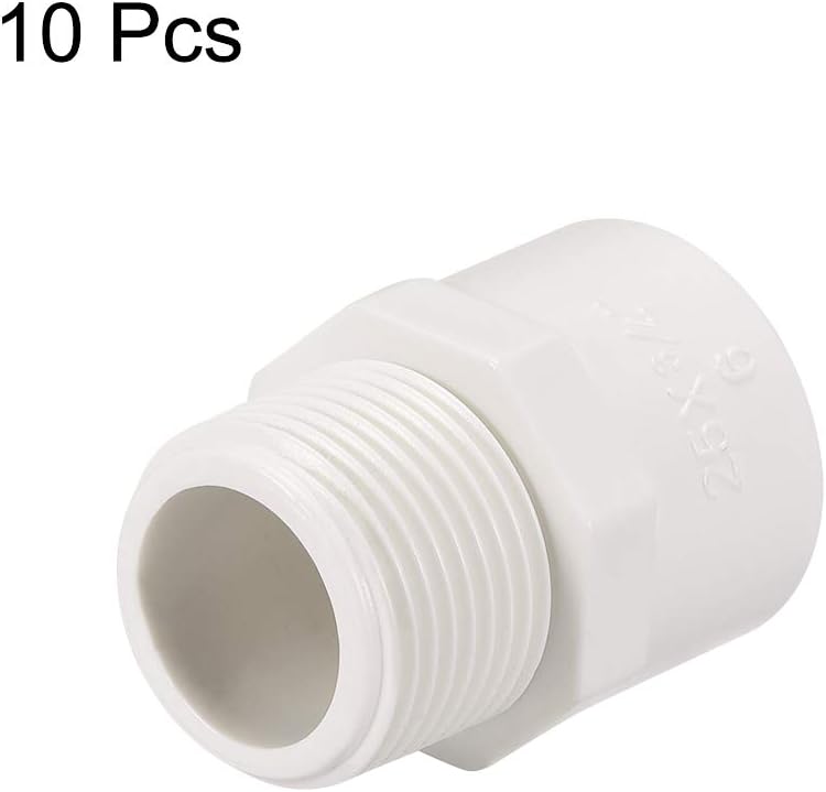 32mm Slip X G1 Baling Bajak Laki-Laki PVC Fitting Adapter Konektor 10Pcs