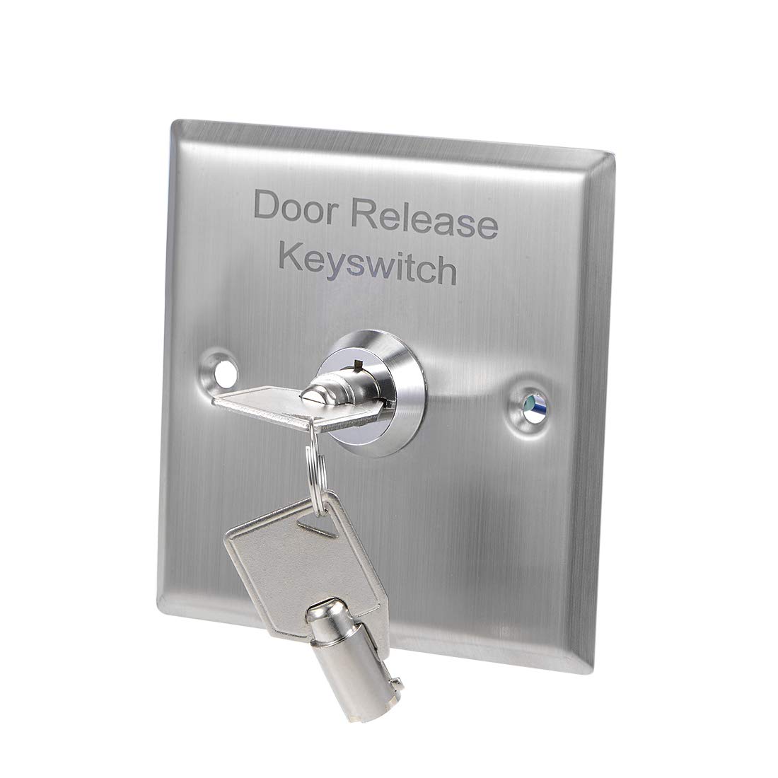 Key Lock Switch On/Off Exit Switches Emergency Door Release SPST for Access Control Panel Mount with 2 Keys