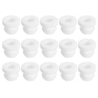 15Pcs Rubber Grommets 8mm Drill Hole, 5.5mm ID Hole Top Hat Grommet White Silicone Rubber Hole Plug Gasket for Wiring, Automotive