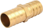 20mm Dia Air Straight Hose Pipe Barb Coupler Connector Brass Tone