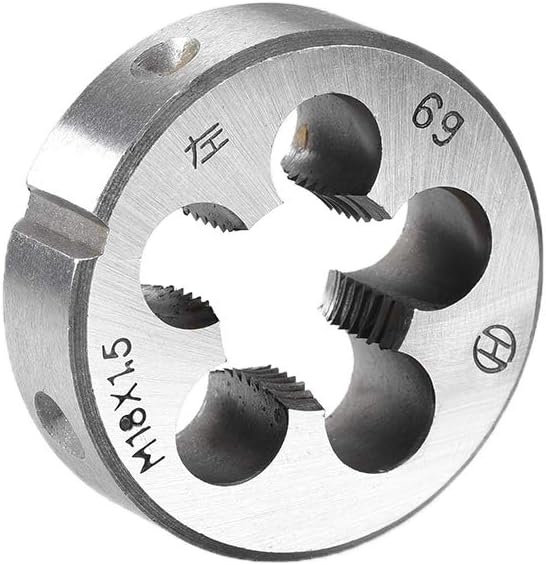 M18 X 1.5 Metric Round Die, Machine Thread Left Hand Threading Die, Alloy Steel Screw Thread Cutting Die