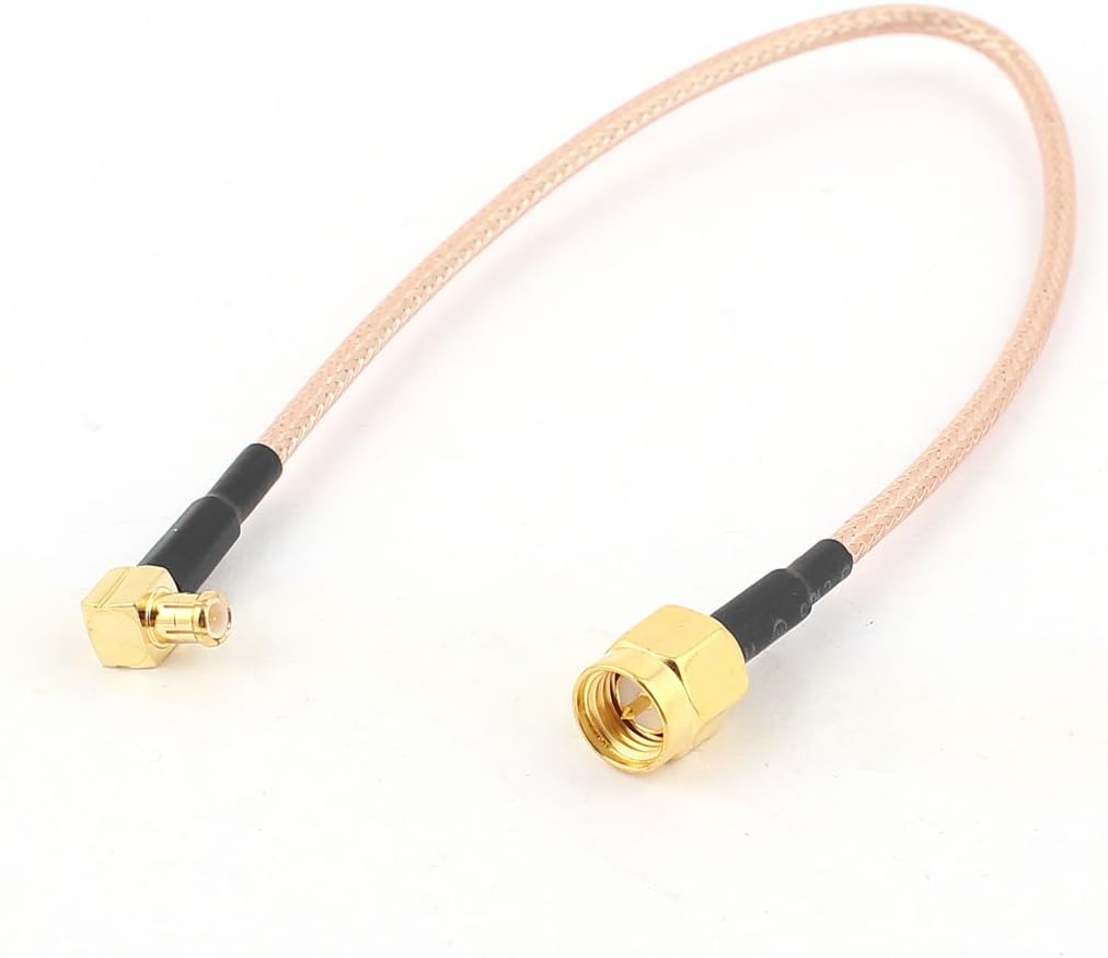 SMA Male to MCX Male Right Angle Adapter RG316 Coaxial Cable 20cm