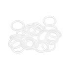 Silicone O-Ring, 14mm OD, 10mm ID, 2mm Width, VMQ Seal Rings Gasket, White, Pack of 20