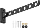1 Pcs 9.65x1.3 Inch Wandmontage Kledinghaak, Opvouwbare Kledingdroger, Wasmachine Haak Droger Rack Kledinghaak voor Slaapkamer Badkamer Kledingkast, Zwart