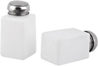 Plastic Lab Experiment Square Liquid Container Alcohol Bottle 200ml 2pcs White