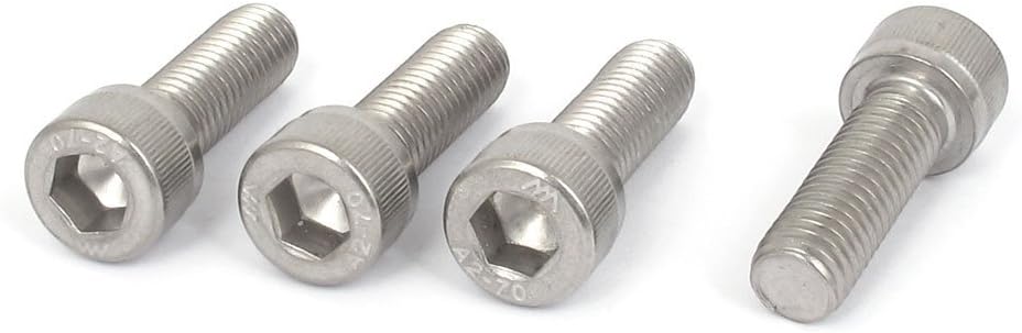 M10x30mm 304 Stainless Steel Hex Key Socket Head Cap Screws 4pcs