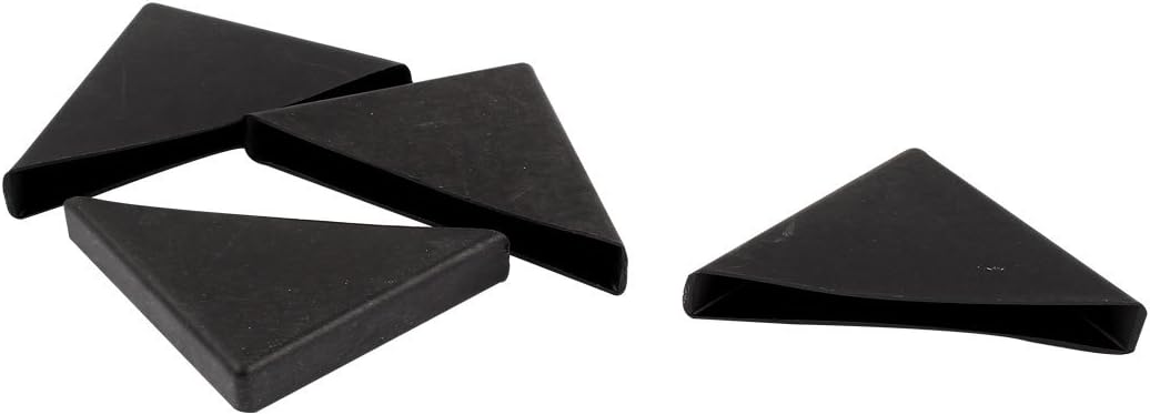 4 stykker trikombforma glasbord/kjøkkehjørneprotektor, 10 mm x 75 mm