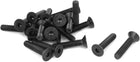 M6 x 30mm Metric Hex Socket Countersunk Head Screw Bolts Black 20PCS