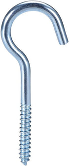 2.5" Ceiling Hooks Cup Hook Fine Carbon Steel Screw-in Hanger for Indoor and Outdoor Use 10pcs