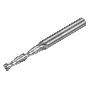 스피라일 CNC 라우터 비트 3/16" 직경 1/4" 쇼크 업컷 2 플루트 고체 carbide 엔드밀 밀링비트 1" 컷길이 Wood Plastic Soft Metal Aluminum용