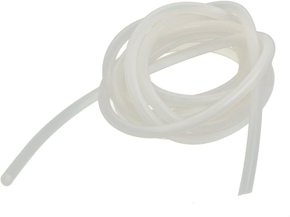 3mm x 5mm Heat Resistant Soft Silicone Tube Hose Pipe 2 Meter Long Milky White