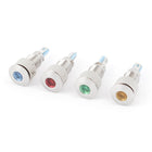 4Pcs 8 mm Thread Dia DC 12V Red Green Yellow Blue LED Indicator Light