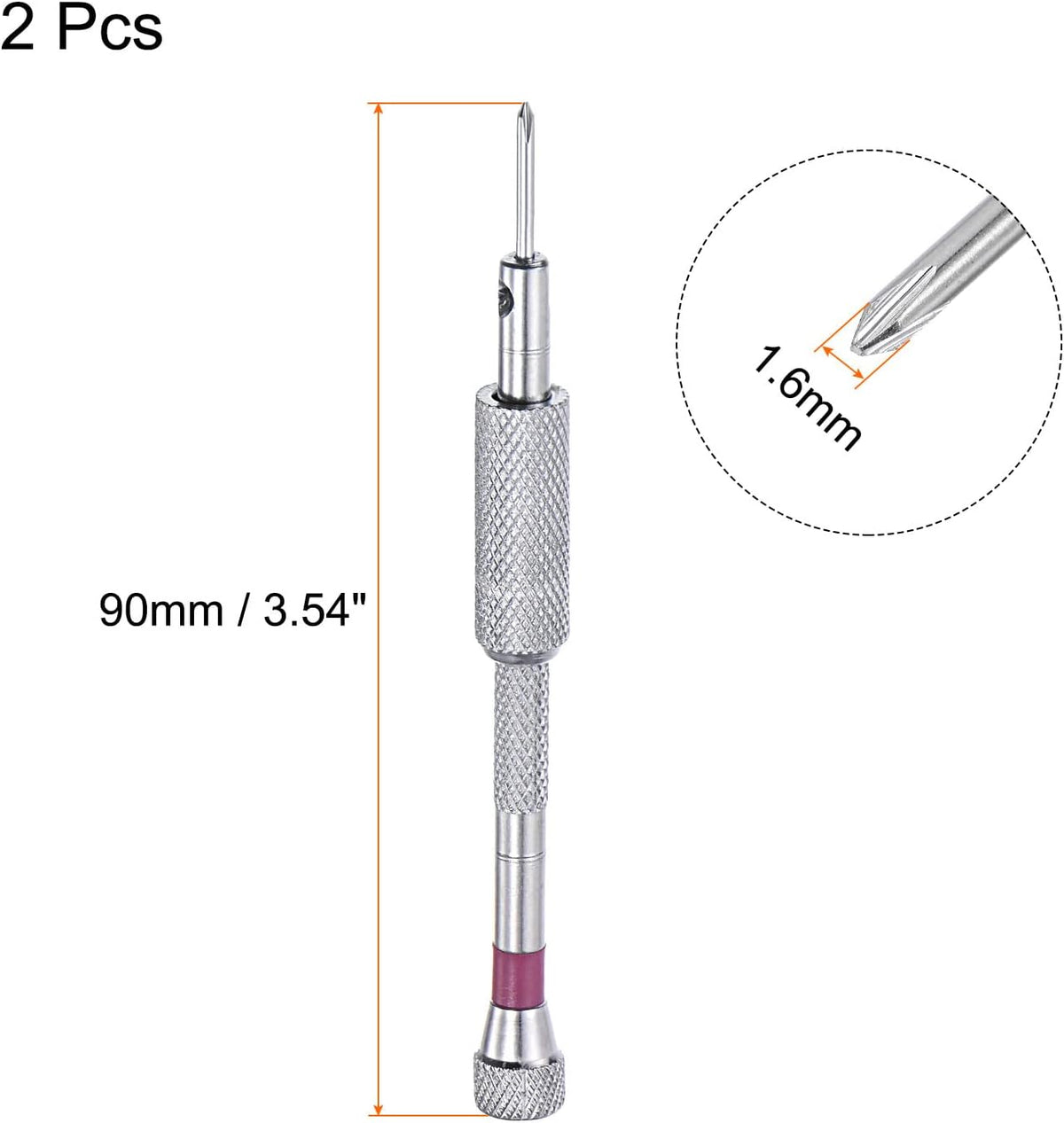 Scuier micro preciz, cap cu cablu 1,6 mm pentru reparări de electronice, 2 părți