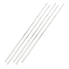 2.5mm X 180mm Stainless Steel Straight Round Rod Bar Silver Tone 5pcs