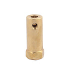5mm Bore 30mm Length Brass Motor Tyre Coupling Joint Hex Coupler Gold Tone