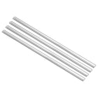 Acrylic Round Rod,5mmx10mmx250mm Clear,Semicircle Shape Solid Plastic PMMA Bar Stick 4pcs
