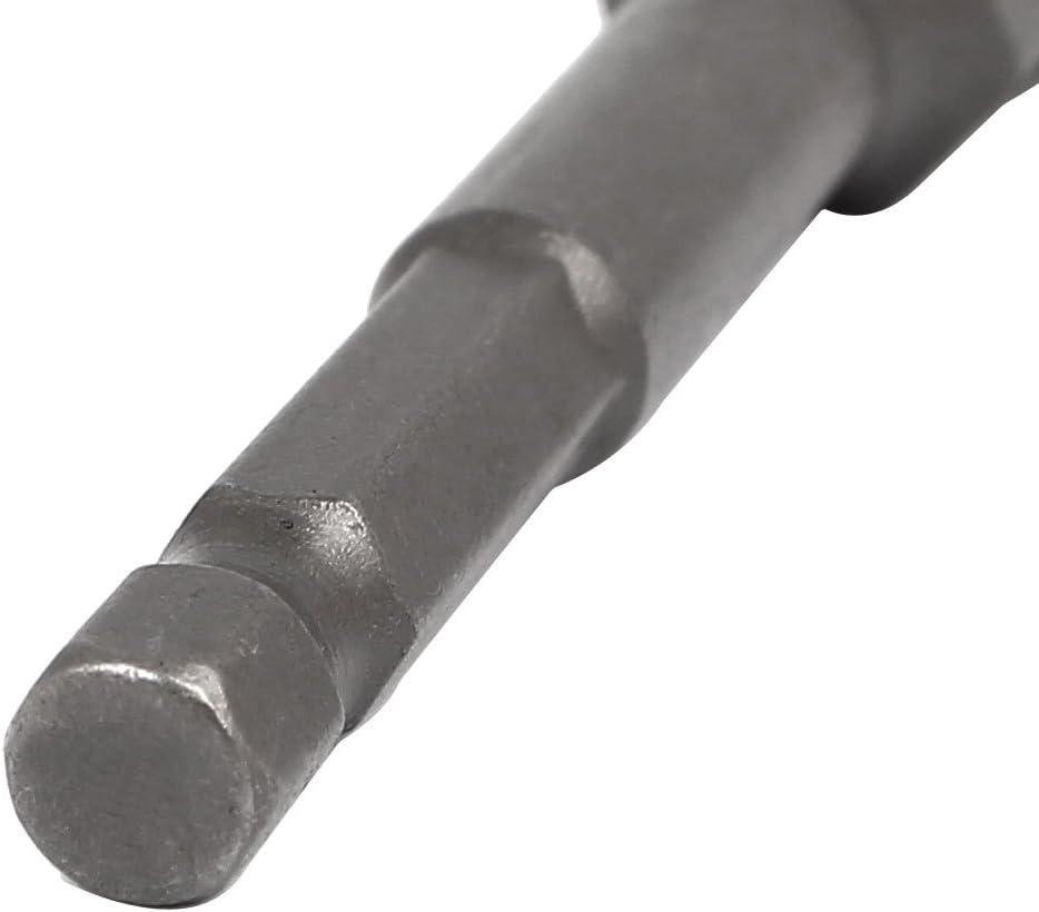 102mm Länge 7mm Sechskant Schraubstock 10mm Sechsecktiefe Mutter Schraubendreher Bit Grau 5Stück