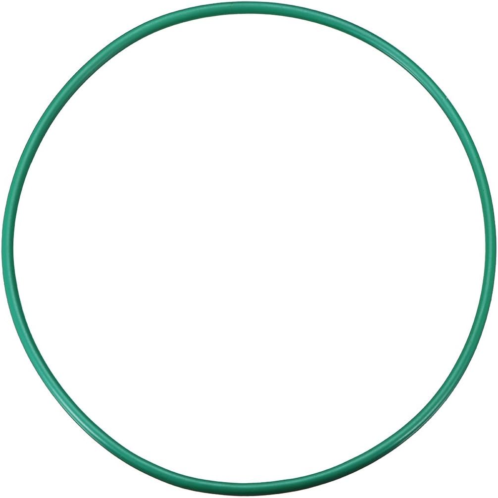Fluorine Rubber O-Rings, 120mm OD 113mm ID 3.5mm Width FKM Seal Gasket for Machinery Plumbing, Green, Pack of 1