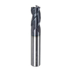 Carbide Square End Mill, 9/16" Diameter TiAlN Coated 3 Flutes Milling Bit Cutter, for Hardened Steel Stainless Steel Alloy Metal, 9/16" Shank 1-1/2" Cut Length 3-1/2" Long HRC55