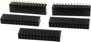 5Pcs Dobbelt række 2.54mm spænd 26 pol ret feminin hovedsokkel