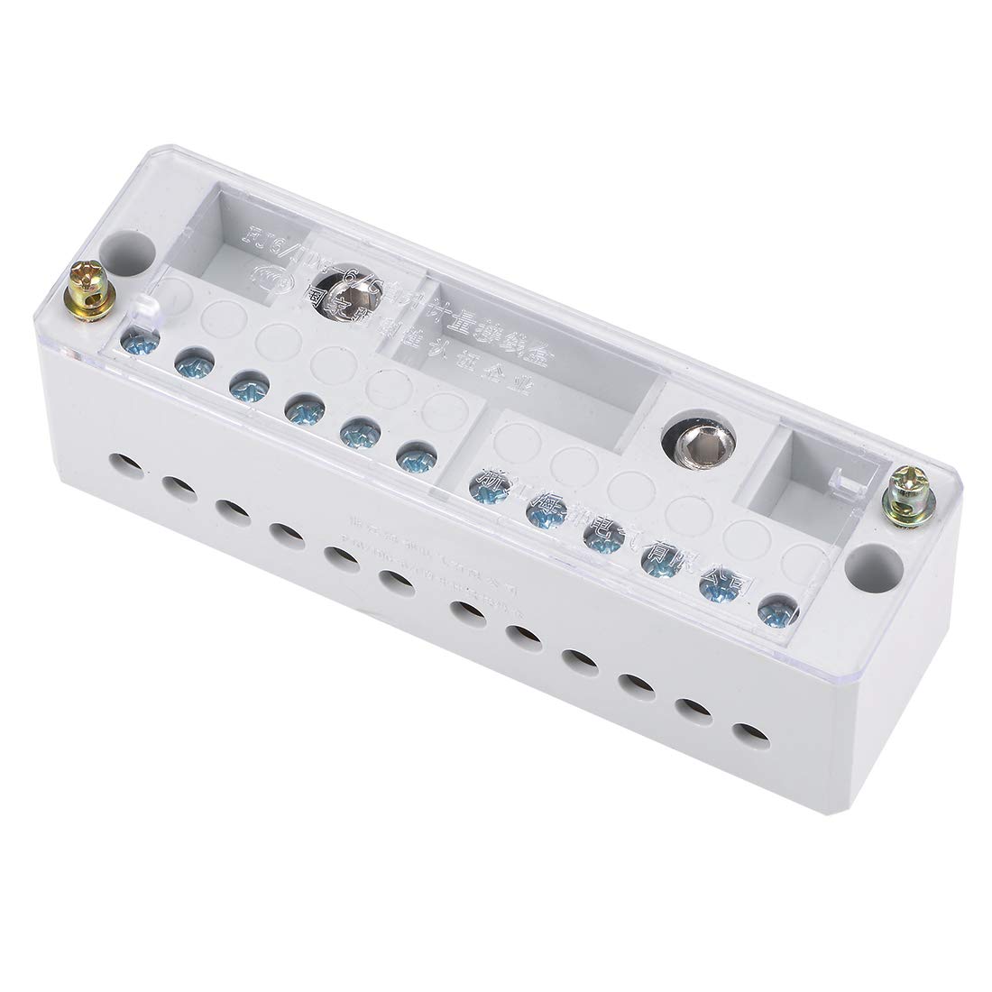2 Inlet 12 Outlet Terminal Strip Blocks 660V 150A Connector Distribution Block for Metering Box
