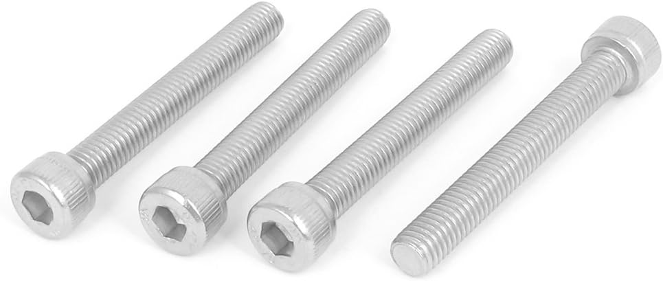 M8x60mm 304 Stainless Steel Hex Key Bolt Socket Head Cap Screws 4pcs