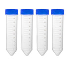 10 Pcs 45ml Plastic Centrifuge Tubes with Screw-on Cap, Polypropylene Graduated Micro Centrifuge Tube, Conical Bottom, Blue, Storage Container for Beads Sample Lab