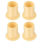 4Pcs Flanged Sleeve Bearing, Plastic Bushing ID 12mm x OD 14mm x Length 20mm POM Bushing, Yellow