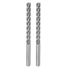 2pcs 8x8x80x125mm Helical Groove 4 Flutes HSS-AL Straight Shank Spiral End Mill Milling Cutter