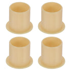 4Pcs Flanged Sleeve Bearing, Plastic Bushing ID 16mm x OD 18mm x Length 20mm POM Bushing, Yellow