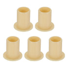 5Pcs Flanged Sleeve Bearing, Plastic Bushing ID 8mm x OD 10mm x Length 15mm POM Bushing, Yellow