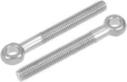 M10 x 80mm Machinery Shoulder Swing Lifting Eye Bolt 304 Stainless Steel Metric Thread 2pcs