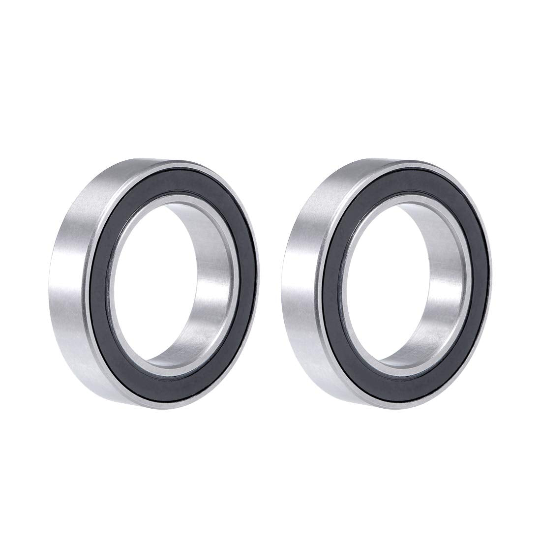 MR24378-2RS Deep Groove Ball Bearing 24x37x8mm Double Sealed Chrome Steel Bearings 2-Pack