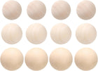 Wooden Round Balls 1-1/4", 1-3/8", 1-5/8" Unfinished Small Wood Balls, Natural Wood Spheres for Crafts, Arts and DIY Project