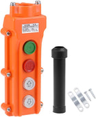 Hoist Crane Pendant Control Station Push Button Switch 2 Ways+ON Off 2pcs
