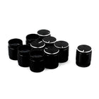 a15091000ux0971 10 Pcs Metal 6 mm Knurled Shaft Potentiometer Control Knob, Black
