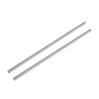 2pcs Linear Motion Rods 6mm x 300mm (0.24 x 11.81 Inches) Case Hardened Chrome Plated Linear Rail Shaft Round Guides for 3D Printer, DIY, CNC