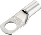 Copper Wire Lugs,10AWG SC10-6,Bolt Hole,Battery Cable Ends Eyelets Crimp Tubular Ring Terminals Connectors Silver Tone 10Pcs