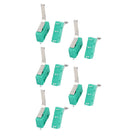 a16121600ux1048 AC250/125V 3 Amp 3 Terminal Momentary 20 mm Lever Arm Micro Switch Green KW12-91S (Pack of 10)
