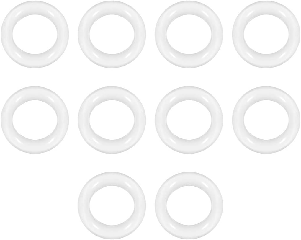 Silicone O-Ring, 12mm OD, 8mm ID, 2mm Width, VMQ Seal Rings Gasket, White, Pack of 10