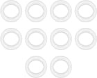 Silicone O-Ring, 12mm OD, 8mm ID, 2mm Width, VMQ Seal Rings Gasket, White, Pack of 10