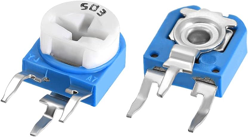 Trimmer Potentiometer 50K Ohm Adjustment Horizontal Variable Resistors 20Pcs