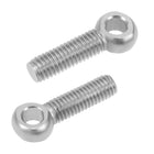 M8 x 30mm Machinery Shoulder Swing Lifting Eye Bolt 304 Stainless Steel Metric Thread 4pcs