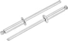 250Pcs 1/8" x 1/2" 304 Stainless Steel Dome-Head Blind Rivets, Open-End Type Blind Rivets for DIY, Sheet Metal, Automotive Repairs, Furniture, Boat, and Duct Work (Silver)