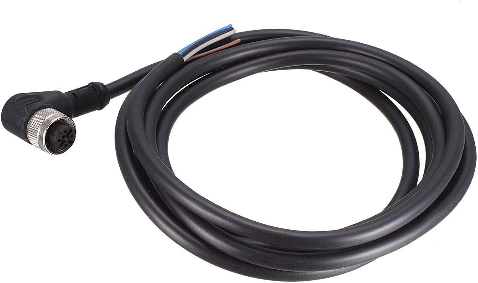 M12 2M Connecteur Femelle Angle Droit 5 Broches Connecteur de Socket Aéronef Câble Électrique
