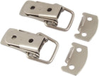 2 Sets Silver Tone Alloy Flap Design Hasp Connector