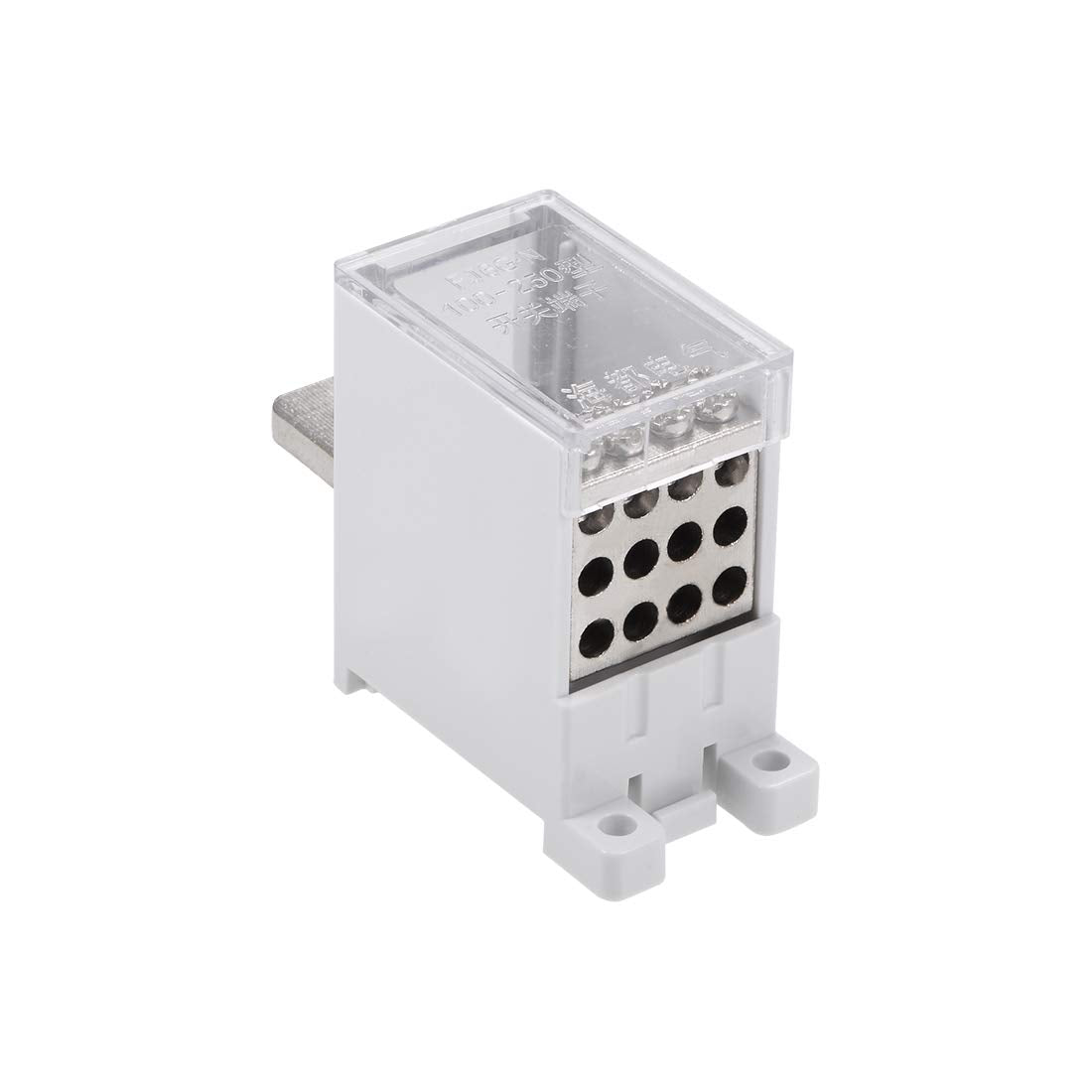 1 in 12 Out DIN Rail Terminal Blocks 690V 250A Max Input Distribution Block for Circuit Breaker