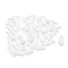 M3 10+6mm Male Female Thread Nylon Hex Standoff Spacer Screw White 50pcs