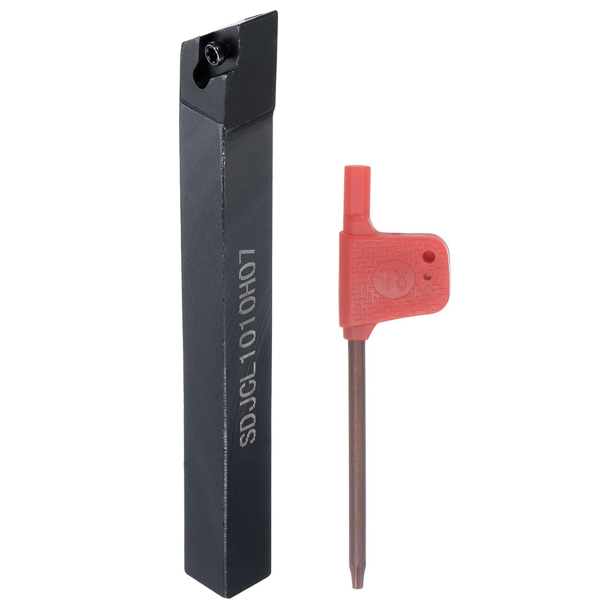 Indexable CNC Lathe Turning Tool Holder, 93° SDJCL1010H07 3/8" Shank 40CrMo-42CrMo Steel Carbide Turning Tool Holder for Turning Grooving Threading