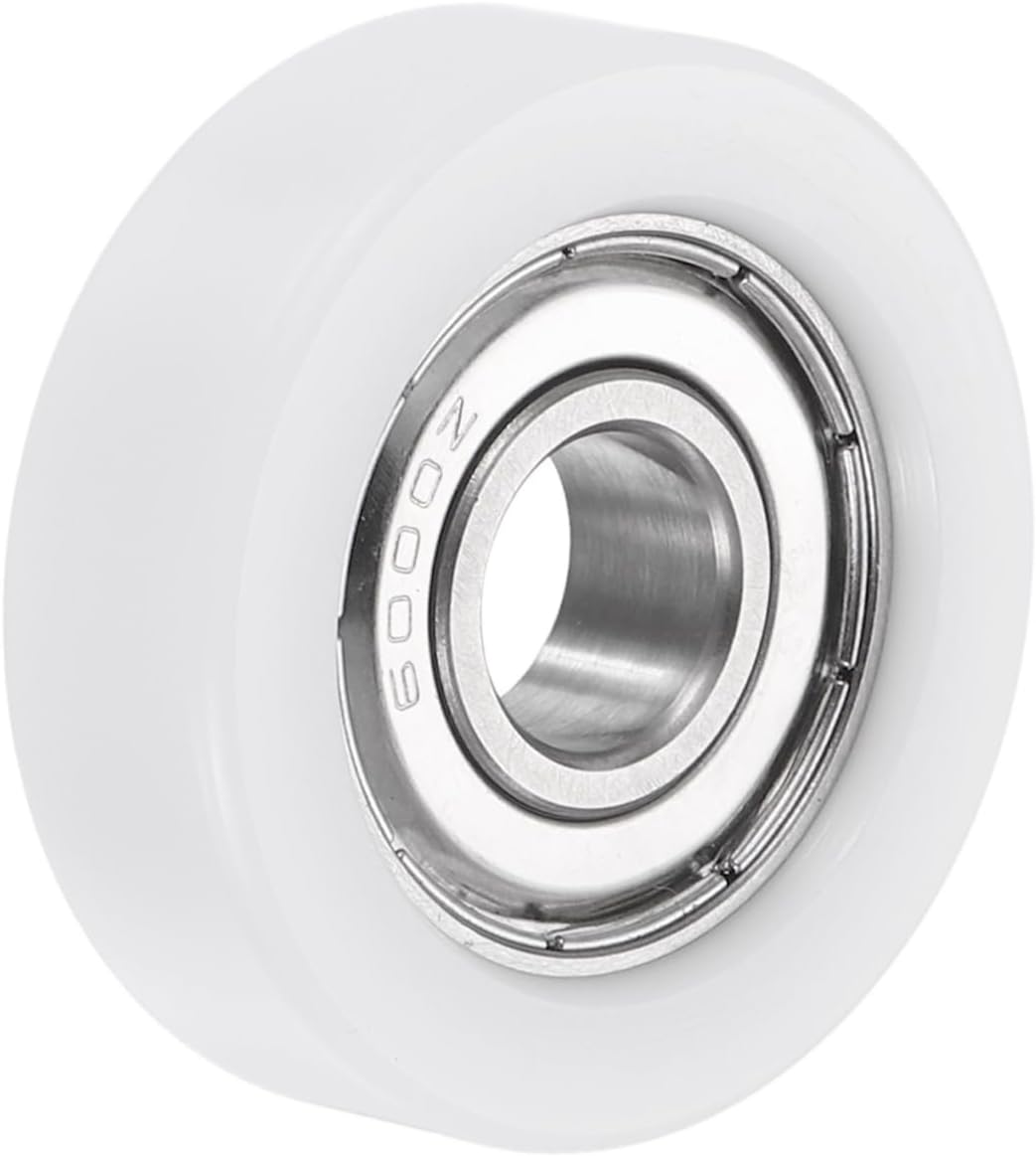 2pcs 10x35x11mm Roller Idler Bearing Pulley Sliding Conveyor Wheel White